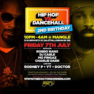 HIP-HOP vs DANCEHALL - Second Birthday HIP-HOP vs DANCEHALL - Second Birthday
