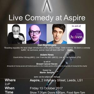 Live Comedy at Aspire for Breast Cancer Haven Live Comedy at Aspire for Breast Cancer Haven