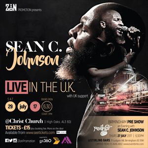 Sean C Johnson Live In the UK Sean C Johnson Live In the UK