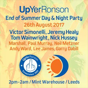 Up Yer Ronson - End of Summer Terrace Party Up Yer Ronson - End of Summer Terrace Party