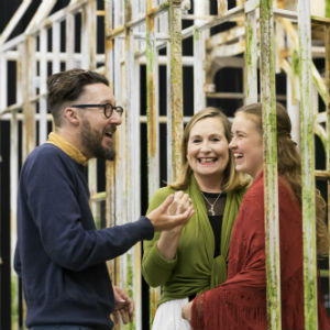 Timothy Sheader, Janis Kelly and Ellie Bradbury. Photo Johan Persson
