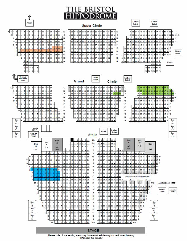 Hippodrome Seating Chart