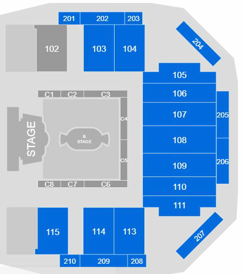 P J Live Seating Plan