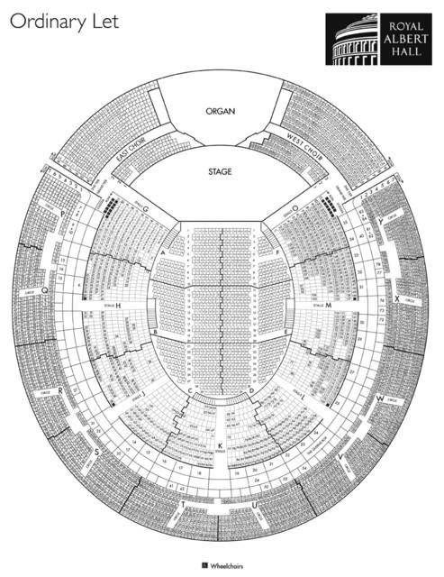 Альберт холл схема зала