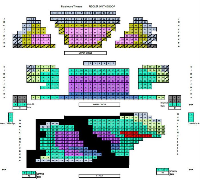 Jerome Robbins Theater Seating Chart