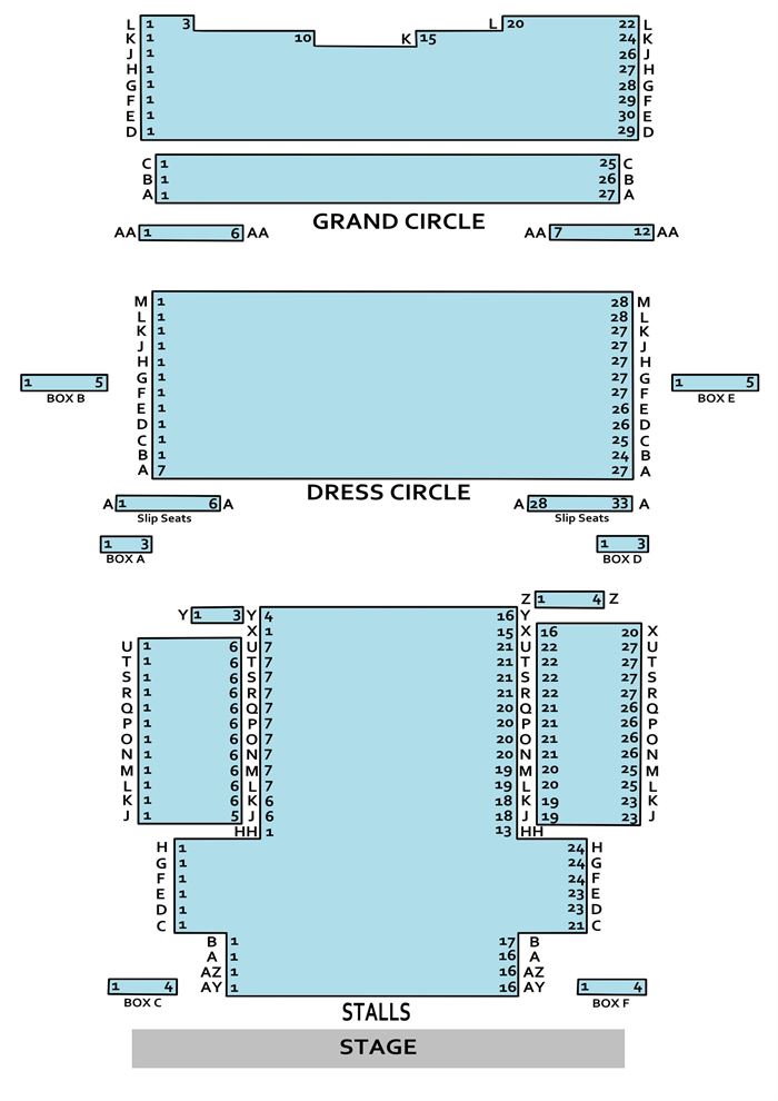 Aldwych Theatre Seating Chart