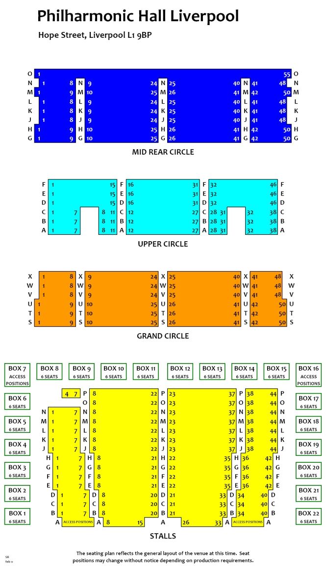 Liverpool Philharmonic Seating Chart