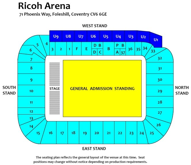 Robbie Williams - The Heavy Entertainment Show Ricoh Arena Tickets ...