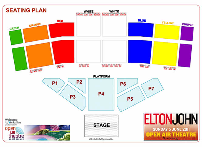 Scarborough Open Air Theatre Seating Plan