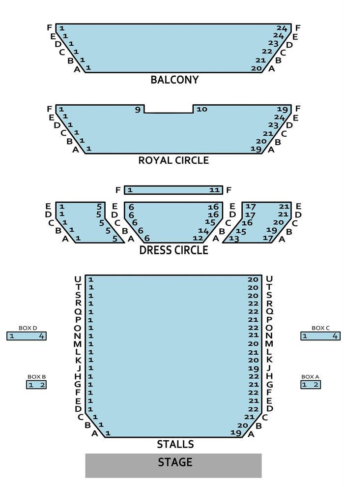 Harold Pinter Theater Seating Chart