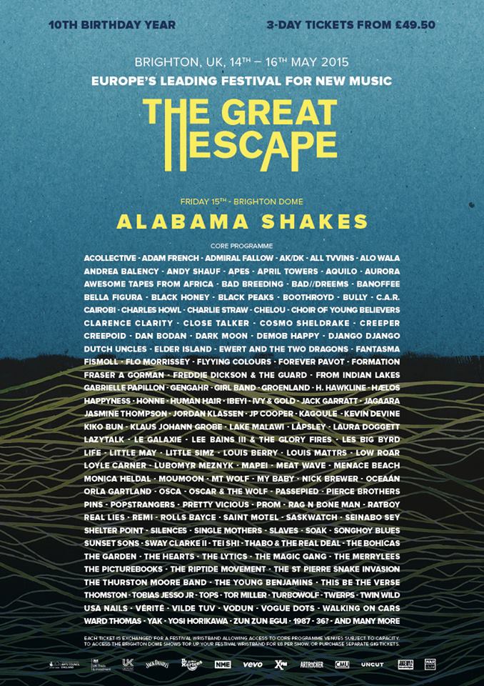 Great Escape 2015 Tickets