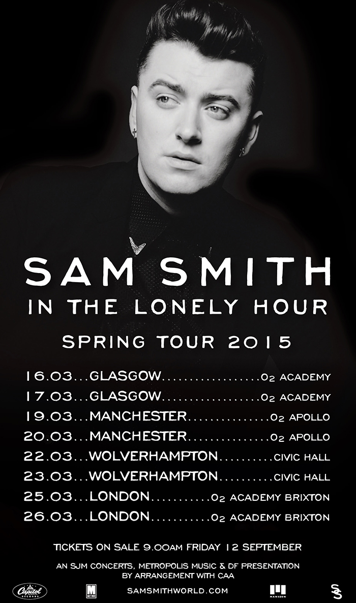 sam smith tour 2015