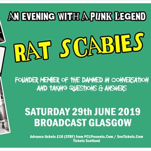 An Evening with Rat Scabies Q&A An Evening with Rat Scabies Q&A