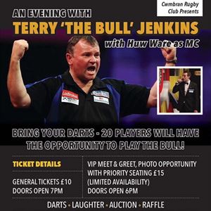An Evening with Terry 'The Bull' Jenkins An Evening with Terry 'The Bull' Jenkins