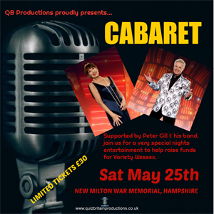 Cabaret with Anita Harris & Jess Conrad OBE Cabaret with Anita Harris & Jess Conrad OBE