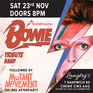 David Bowie tribute band Aladdinsane Live On Stage David Bowie tribute band Aladdinsane Live On Stage