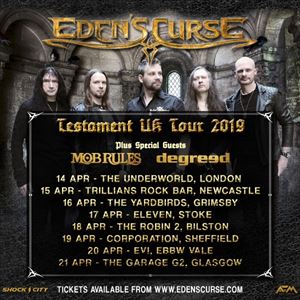 Eden's Curse - Testament UK Tour 2019 Eden's Curse - Testament UK Tour 2019