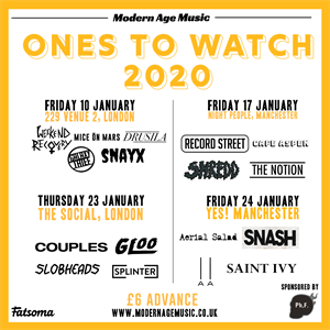 Modern Age Music 'Ones to Watch 2020' - Manchester Modern Age Music 'Ones to Watch 2020' - Manchester