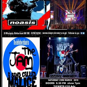 NOASIS V THE JAM A BAND CALLED MALICE NOASIS V THE JAM A BAND CALLED MALICE
