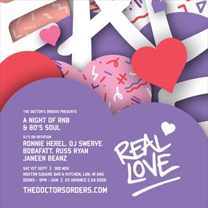 Real Love - A night of RnB & 80's Soul Real Love - A night of RnB & 80's Soul