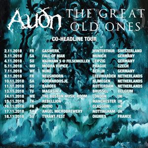 THE GREAT OLD ONES & AUDN - GLASGOW THE GREAT OLD ONES & AUDN - GLASGOW
