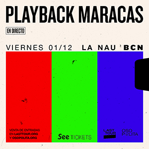 PLAYBACK MARACAS - BARCELONA - 2023