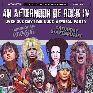 An Afternoon of Rock BIRMINGHAM (Over 30s Only)