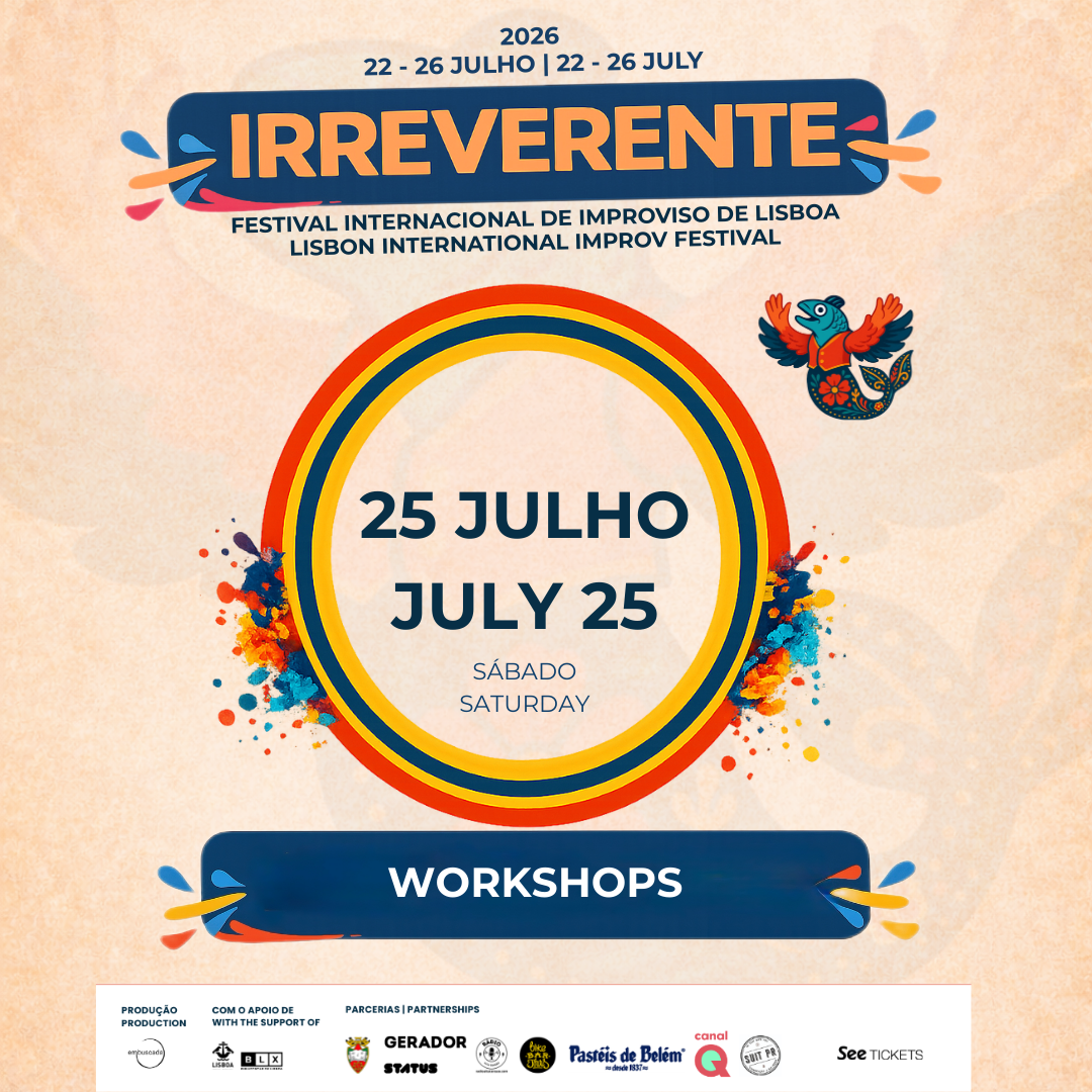Festival Irreverente - Workshops Dia 25 de Julho