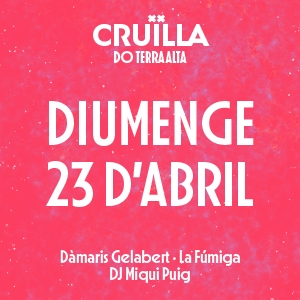 Diumenge 23 d'abril (Cruïlla DO Terra Alta) Diumenge 23 d'abril (Cruïlla DO Terra Alta)