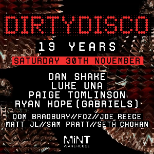 THE DIRTY DISCO - 19 YEARS - DAN SHAKE & MORE