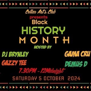 Black History Month REGGAE at CELLAR ARTS