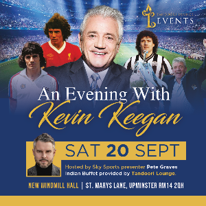 An Evening with Kevin Keegan - Upminster An Evening with Kevin Keegan - Upminster