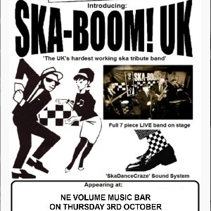 AN EVENING WITH SKA-BOOM! - NE Volume Music Bar (Stockton-on-Tees)