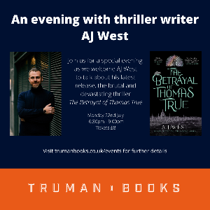 An evening with thriller writer AJ West
