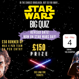 Big Star Wars Quiz on May 4th @ Charles Bradlaugh