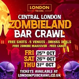 CENTRAL LONDON ZOMBIELAND BAR CRAWL // HALLOWEEN