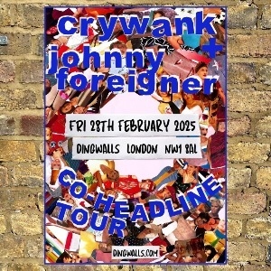 Crywank and Johnny Foreigner Co-Headline