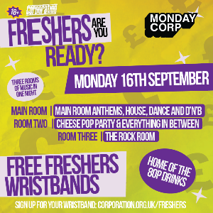 Freshers Monday Corp - Pay What You Want 16/9/24