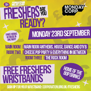 Freshers Monday Corp - Pay What You Want 23/9/24