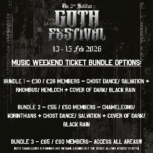 Halifax Goth Festival - Weekend Ticket Bundle 1 Halifax Goth Festival - Weekend Ticket Bundle 1