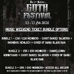 Halifax Goth Festival - Weekend Ticket Bundle 2 Halifax Goth Festival - Weekend Ticket Bundle 2