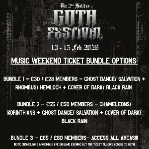 Halifax Goth Festival - Weekend Ticket Bundle 3