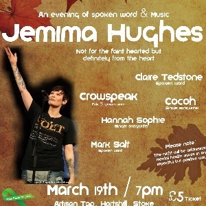 Jemima Hughes - an evening of spoken word & music