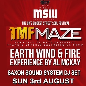 MSW Sunday pass - TMF + EWF Experience + Saxon DJ MSW Sunday pass - TMF + EWF Experience + Saxon DJ