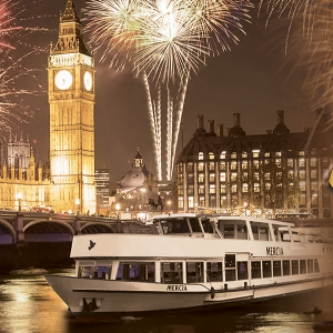 NEW YEARS EVE LONDON FIREWORKS VIEW BOAT PARTY