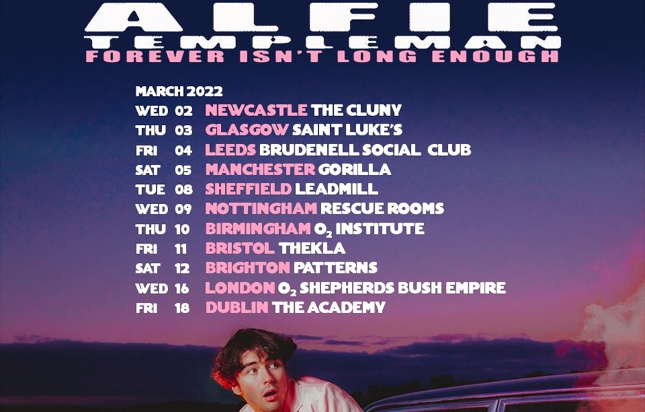 ALFIE TEMPLEMAN ANNOUNCES SPRING 2022 HEADLINE TOUR