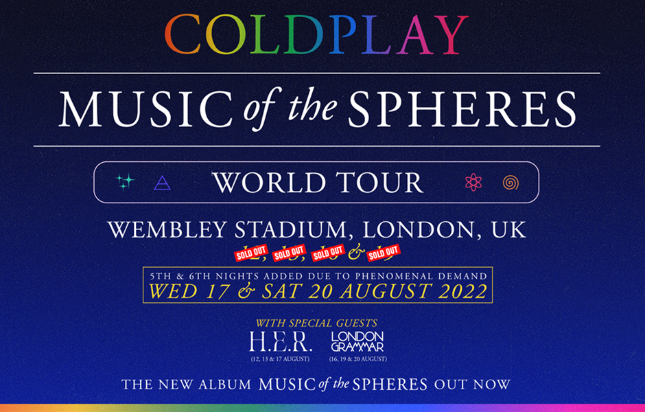 Coldplay World Tour 2022 Uk Concert in 2022