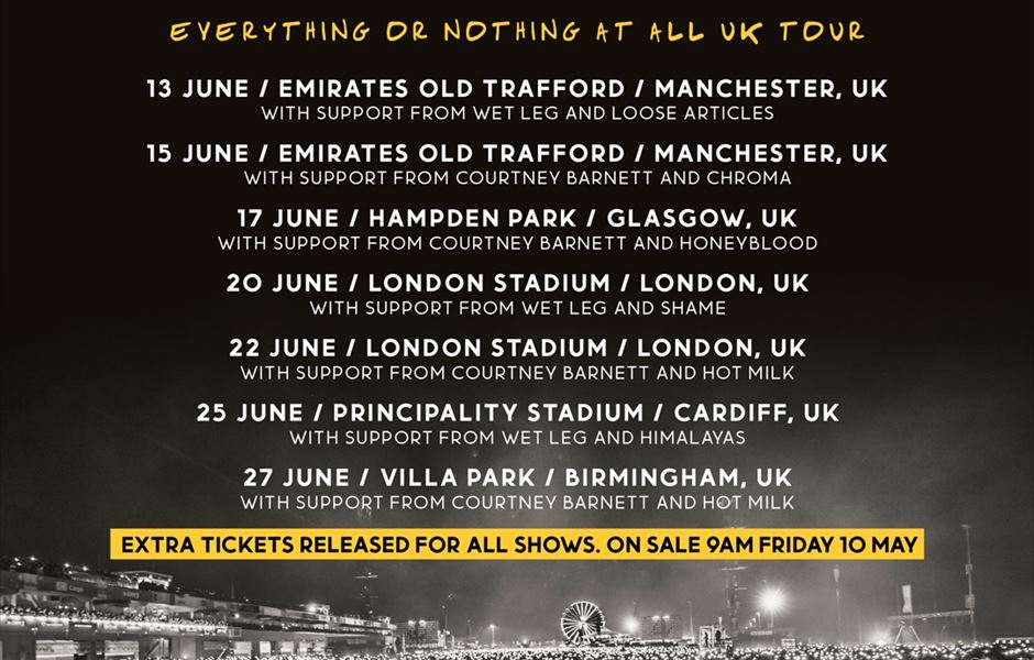 FOO FIGHTERS ANNOUNCE FINAL TICKET RELEASE FOR UK TOUR