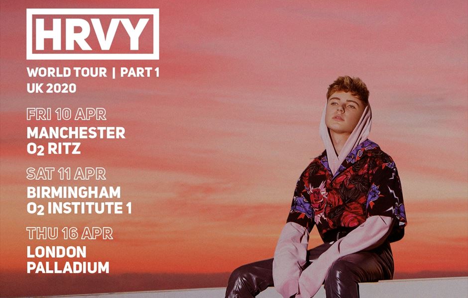HRVY ANNOUNCES 2020 WORLD TOUR