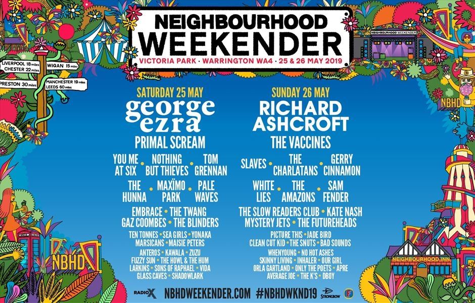 Warrington's Neighbourhood Weekender festival line-up revealed